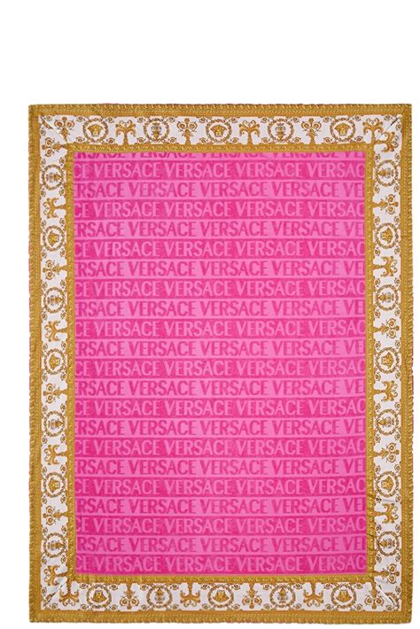 versace beach towel pink|versace towel sale.